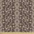 thumbnail image 1 of Ambesonne Damask Fabric by the Yard Upholstery, Classic Baroque Medieval, 3 Yards, Rose Brown, 1 of 5