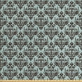 thumbnail image 1 of Ambesonne Damask Fabric by the Yard Upholstery, Damask Shapes Motif, 5 Yards, Teal Brown, 1 of 4