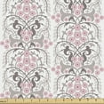thumbnail image 1 of Ambesonne Damask Fabric by the Yard Upholstery, Floral Botany in Pastel Tone, 2 Yards, Mauve Dried Rose, 1 of 5
