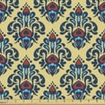 thumbnail image 1 of Ambesonne Damask Fabric by the Yard Upholstery, Medieval Classic Motifs, 3 Yards, Multicolor, 1 of 4