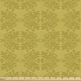 thumbnail image 1 of Ambesonne Damask Fabric by the Yard Upholstery, Royal Renaissance Motifs, 2 Yards, Pale Coffee Khaki, 1 of 5