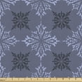 thumbnail image 1 of Ambesonne Damask Fabric by the Yard Upholstery, Snowflakes in Classic Motif, 2 Yards, Purpleblue and Grey, 1 of 5