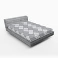thumbnail image 1 of Ambesonne Damask Fitted Sheet, Victorian Oriental Retro, Full Size, Dimgray, 1 of 2