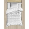 thumbnail image 1 of Ambesonne Damask Grey Duvet Cover Sets, Muted Curls and Dots, 2-Twin, Pale Grey and White, 1 of 4
