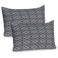 thumbnail image 1 of Ambesonne Damask Grey Pillow Sham 2 Pack, Victorian on Stripes, 36"x20", Pale Taupe Dimgray, 1 of 3