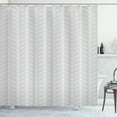 thumbnail image 1 of Ambesonne Damask Grey Shower Curtain, Repeating Floral Swirls, 69"Wx75"L, Pale Grey and White, 1 of 4