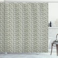 thumbnail image 1 of Ambesonne Damask Grey Shower Curtain, Vintage Art, 69"Wx75"L, Grey Yellow Grey, 1 of 4