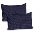 thumbnail image 1 of Ambesonne Damask Pillow Sham 2 Pack, Middle Eastern Swirly Art, 36"x20", Indigo Dark Khaki, 1 of 3