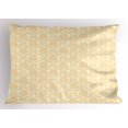 thumbnail image 1 of Ambesonne Damask Pillow Sham, Classical Floral Pastel, 26" X 20", Pale Orange and Ivory, 1 of 2