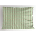 thumbnail image 1 of Ambesonne Damask Pillow Sham, Oriental Culture Flowers, 26" X 20", Dark Green Turquoise, 1 of 2