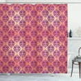 thumbnail image 1 of Ambesonne Damask Shower Curtain, Flower Roses French, 69"Wx84"L, Purple Salmon, 1 of 5