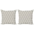 thumbnail image 1 of Ambesonne Damask Throw Pillow Cover 2 Pack, Royal Taupe Tone, 18", Taupe White, 1 of 5