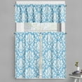 thumbnail image 1 of Ambesonne Damask Valance & Curtain, Blue White Old Garden, 55"x30", Sky Blue White, 1 of 6