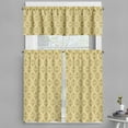 thumbnail image 1 of Ambesonne Damask Valance & Curtain, Victorian Vintage Royal, 55"x30", Pale Yellow and Amber, 1 of 6