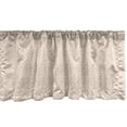 thumbnail image 1 of Ambesonne Damask Window Valance, Floral Boho Rococo Design, 54" X 12", Eggshell Pale Mustard, 1 of 3