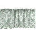 thumbnail image 1 of Ambesonne Damask Window Valance, Floral Ivy Style Motifs Art, 42" x 18", Pale Sage Green White, 1 of 3