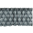 thumbnail image 1 of Ambesonne Damask Window Valance, Floral Victorian, 42" x 12", Grey White, 1 of 3