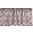thumbnail image 1 of Ambesonne Damask Window Valance, Grunge Look Flowers Petals, 54" X 18", Pale Mauve Taupe Rose, 1 of 3