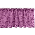 thumbnail image 1 of Ambesonne Damask Window Valance, Monochrome Curvy Floral Art, 42" x 12", Pink Magenta, 1 of 3