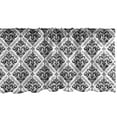 thumbnail image 1 of Ambesonne Damask Window Valance, Monochrome Curvy Ornates, 42" x 18", Charcoal Grey and White, 1 of 3