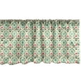 thumbnail image 1 of Ambesonne Damask Window Valance, Oriental Culture Flowers, 54" X 12", Dark Green Turquoise, 1 of 3