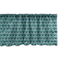 thumbnail image 1 of Ambesonne Damask Window Valance, Repetitive Floral Motifs, 54" X 12", Teal Pale Blue, 1 of 3