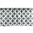 thumbnail image 1 of Ambesonne Damask Window Valance, Royal Baroque Motifs, 54" X 12", Blue Black White, 1 of 5