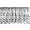thumbnail image 1 of Ambesonne Damask Window Valance, Victorian Art Swirly Pattern, 54" X 18", Grey and White, 1 of 3