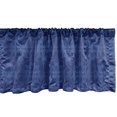 thumbnail image 1 of Ambesonne Damask Window Valance, Victorian Baroque Ornament, 54" X 12", Indigo, 1 of 3