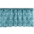 thumbnail image 1 of Ambesonne Damask Window Valance, Western Style Flourish, 54" X 12", Blue Seafoam, 1 of 3