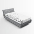 thumbnail image 1 of Ambesonne Dandelion Fitted Sheet, Blown in Wind, Twin Size, White Charcoal Grey, 1 of 3
