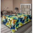 thumbnail image 1 of Ambesonne Dandelion Flat Bedding Sheet Soft Top Sheet, Vintage Art Boho Flowers, Twin XL, Dark Lavender Apple Green, 1 of 1