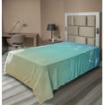 thumbnail image 1 of Ambesonne Dandelion Flat Sheet, Blowball on Wind, Twin Size, Turquoise Tan White, 1 of 1