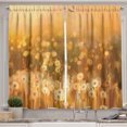thumbnail image 1 of Ambesonne Dandelion Kitchen Curtains, Vintage Spring Sunset, 55"x39", Pale Orange Green Brown, 1 of 3