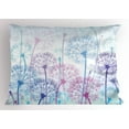 thumbnail image 1 of Ambesonne Dandelion Pillow Sham, Abstract Flora Design, 36" X 20", Pale Blue Violet Pink, 1 of 2