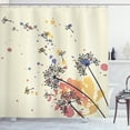 thumbnail image 1 of Ambesonne Dandelion Shower Curtain, Blowball Color Stain, 69"Wx84"L, Multicolor, 1 of 3
