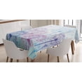 thumbnail image 1 of Ambesonne Dandelion Tablecloth Rectangular Table Cover, Abstract Flora Design, 60"x90", Pale Blue Violet Pink, 1 of 4