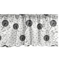 thumbnail image 1 of Ambesonne Dandelion Window Valance, Abstract Pattern with Summer Spring Flower Fluff Monochrome Modern Natural, Curtain Valance for Kitchen Bedroom Decor with Rod Pocket, 54" X 18", Black and White, 1 of 3