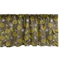 thumbnail image 1 of Ambesonne Dandelion Window Valance, Daisy Blossom Petals Buds, 54" X 12", Lime Green Umber Mustard, 1 of 3