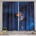 thumbnail image 1 of Ambesonne Dark Blue Kitchen Curtains, Earth LGBT Colors, 55"x39", Dark Blue, 1 of 3
