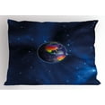 thumbnail image 1 of Ambesonne Dark Blue Pillow Sham, Earth LGBT Colors, 26" X 20", Dark Blue, 1 of 2
