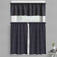 thumbnail image 1 of Ambesonne Dark Blue Valance & Curtain, Vibrant Stars Flowers, 55"x36", Multicolor, 1 of 6