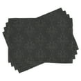 thumbnail image 1 of Ambesonne Dark Grey Place Mats Set of 4, Antique Damask 3D, Standard Size, Charcoal Grey Dimgrey, 1 of 4