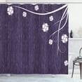 thumbnail image 1 of Ambesonne Dark Purple Shower Curtain, Violet Beauty Floral, 69"Wx84"L, Quartz, 1 of 4
