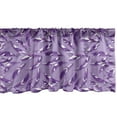 thumbnail image 1 of Ambesonne Dark Purple Window Valance, Lilac Delicate Feathers, 54" X 18", Lavender Fuchsia, 1 of 3