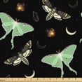 thumbnail image 1 of Ambesonne Death Moth Fabric by the Yard Upholstery, Goth Vibe Wings Stars, 10 Yards, Charcoal Grey Pale Green, 1 of 5