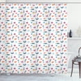 thumbnail image 1 of Ambesonne Deep Sea Shower Curtain, Doodle Style Sea Elements, 69"Wx75"L, Multicolor, 1 of 2