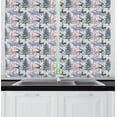 thumbnail image 1 of Ambesonne Deer Kitchen Curtains, Pine Trees Winter Season, 55"x39", Multicolor, 1 of 2