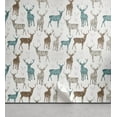 thumbnail image 1 of Ambesonne Deer Peel & Stick Wallpaper for Home, Old Text Animals Christmas, 13"x100", Turquoise Brown Beige, 1 of 6