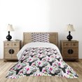 thumbnail image 1 of Ambesonne Deer Quilted Bedspread Set 2 Pcs, Animal Head with Antlers, Twin Size, Multicolor, 1 of 6